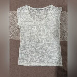 LOFT Cream Textured Women's Blouse-#1172